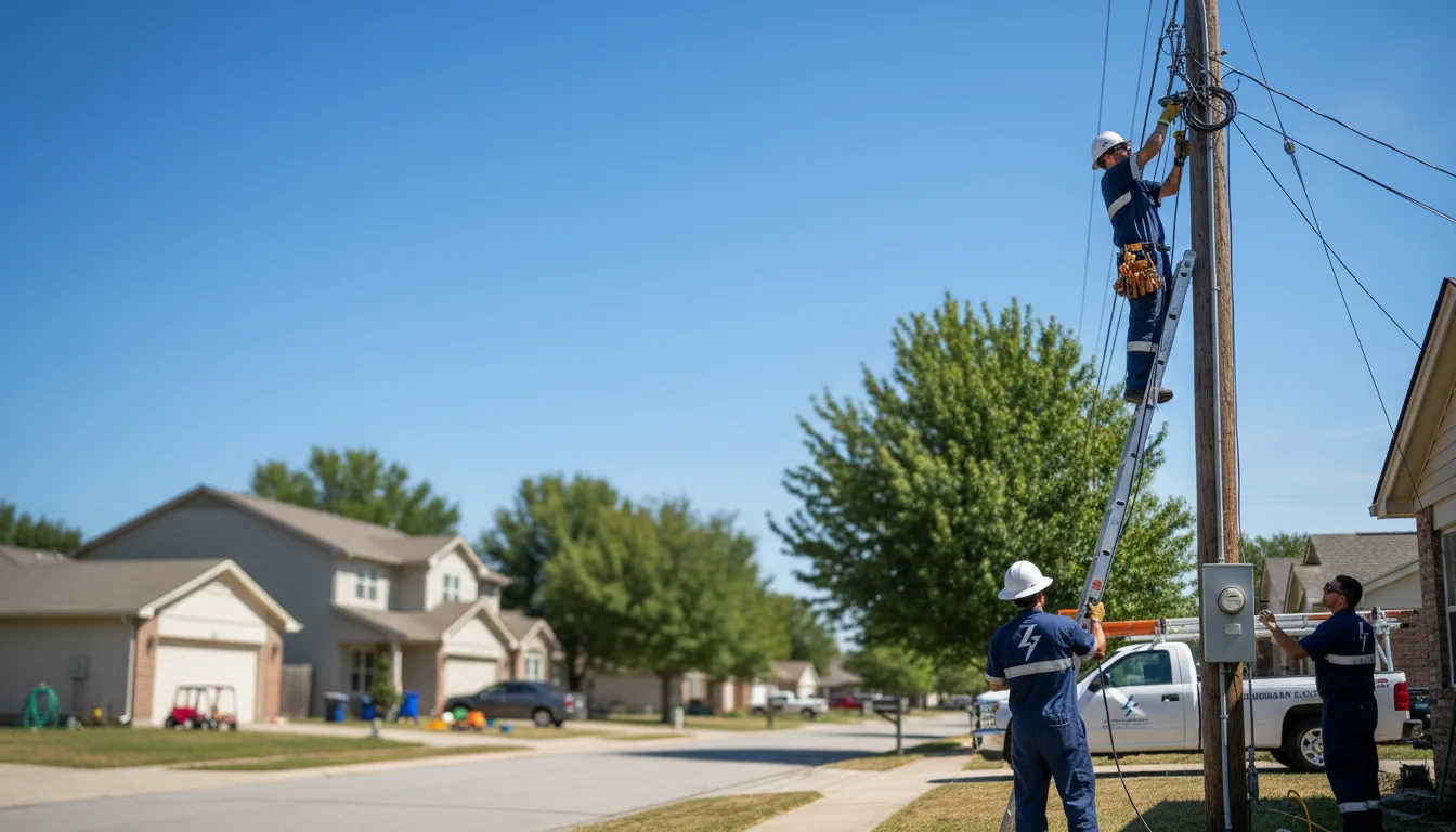 Residential electrician providing installation services in Lodi, WI